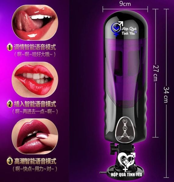  Máy bú mút cao cấp tự động rung xoay thụt Easy Love chính hãng 