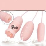  Máy rung 3 đầu massage lưỡi liếm âm đạo 12 chế độ 