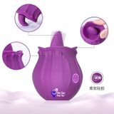  Máy rung lưỡi liếm đầu hoa hồng dùng sạc 12 chế độ 