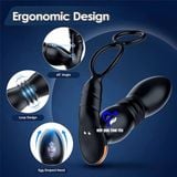  Máy rung thụt hậu môn và âm đạo điều khiển từ xa romote 