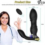  Máy rung thụt sextoy hậu môn và âm đạo điều khiển từ xa bằng remote 