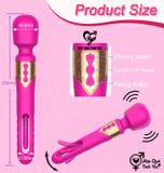 Máy sextoy 2 đầu tự động rung ngón tay tỏa nhiệt 10 chế độ 