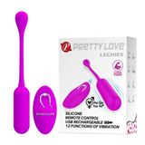  Trứng rung không dây 12 chế độ Pretty Love Lechies điều khiển từ xa 