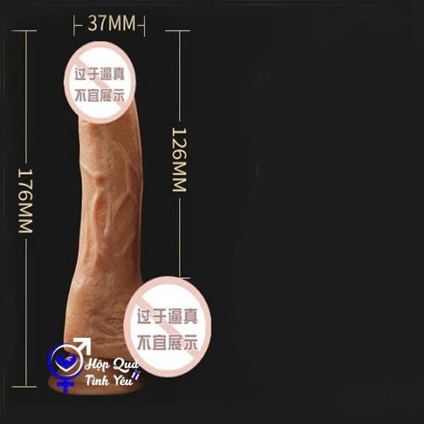  Sextoy dương vật giả silicon có đế hít tường 