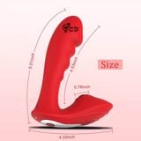  Sextoy máy rung 2 đầu hình dương vật dùng sạc 10 tần số 