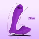  Sextoy máy rung 2 đầu hình dương vật dùng sạc 10 tần số 