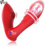  Sextoy máy rung 2 đầu hình dương vật dùng sạc 10 tần số 