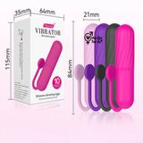  Trứng rung cầm tay silicon mini massager 10 chế độ Vibration 