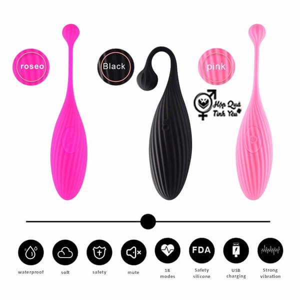  Trứng rung nòng nọc không dây điều khiển từ xa sạc USB 