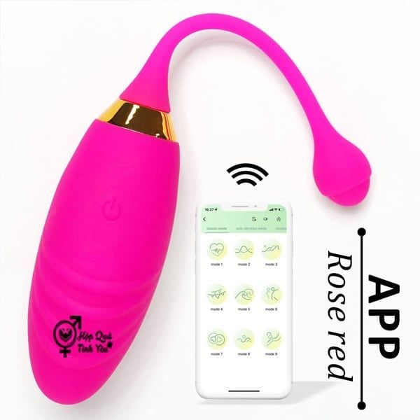  Trứng rung tình yêu 2 đầu điều khiển từ xa bằng app 