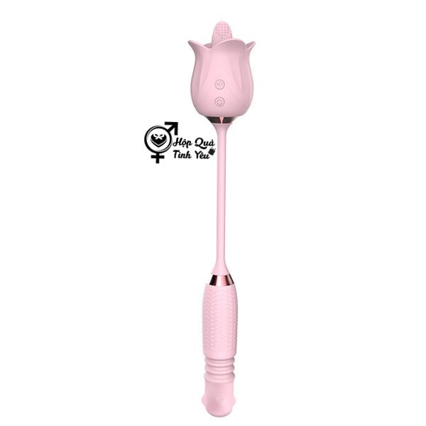  Trứng rung tình yêu 2 đầu rung thụt xoay bi cao cấp 