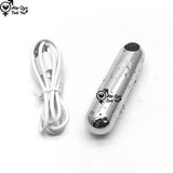  Trứng rung tình yêu inox mini hình viên đạn dùng sạc 