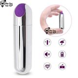  Trứng rung tình yêu inox mini hình viên đạn dùng sạc 