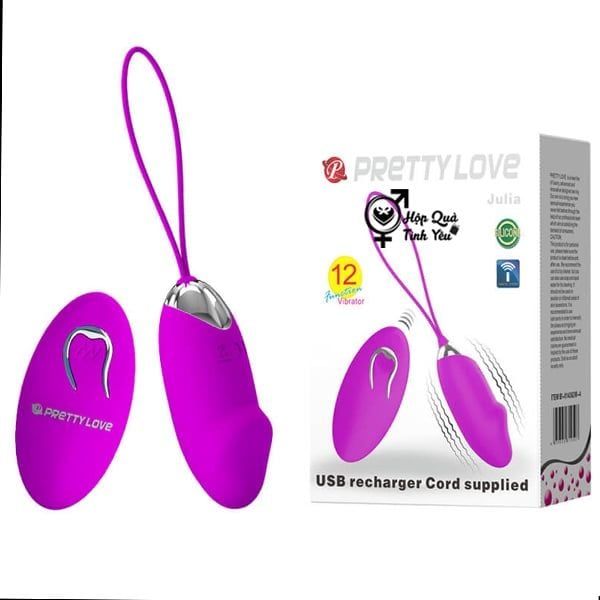  Trứng rung tình yêu Pretty Love 1 đầu chính hãng 12 chế độ 