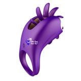  Vòng đeo dương vật massage kết hợp lưỡi liếm G-spot rung 10 chế độ 