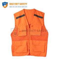 Áo ghile phản quang 4 túi
