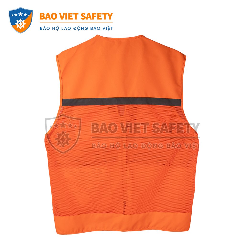 Áo ghile phản quang 4 túi
