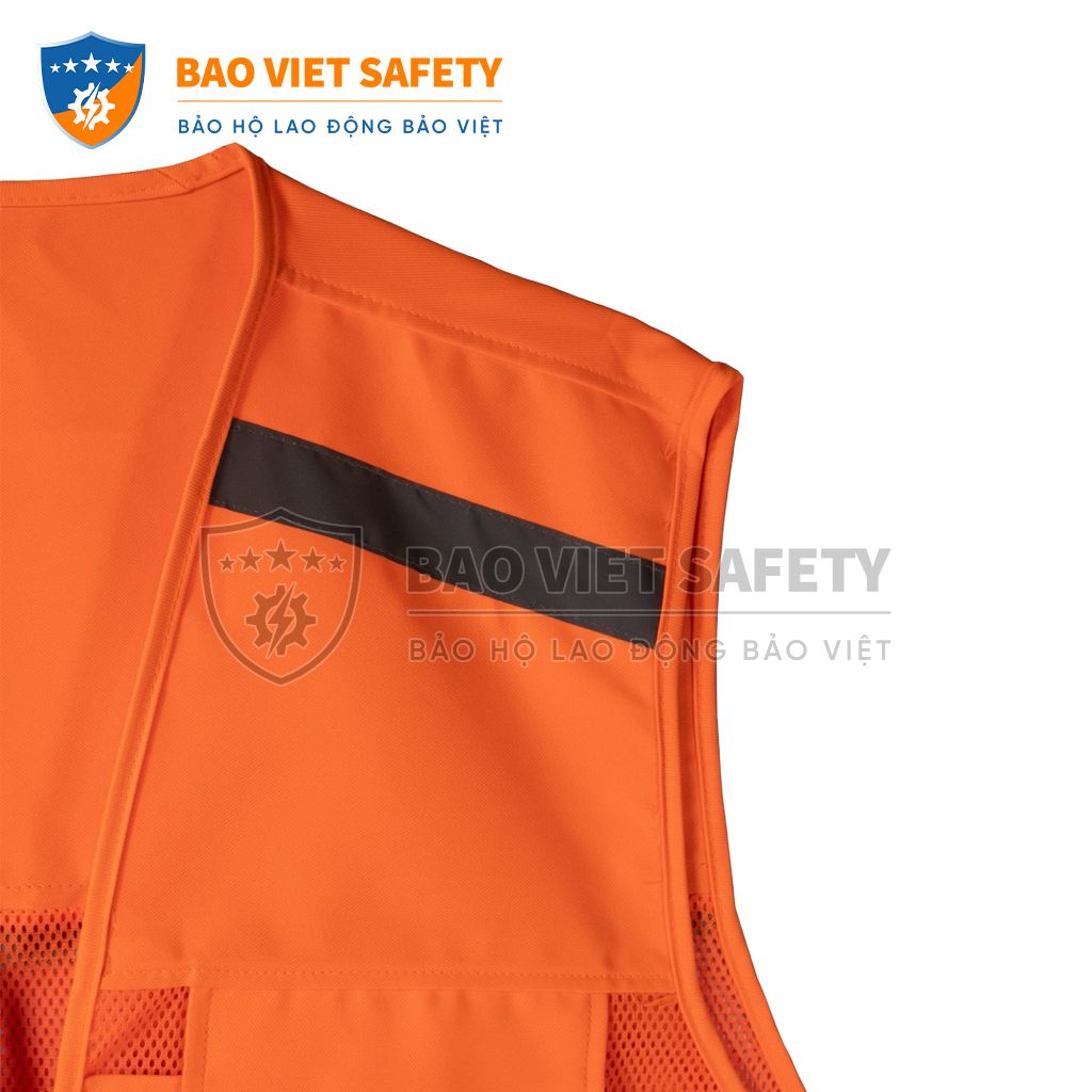 Áo ghile phản quang 4 túi