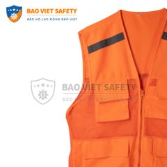 Áo ghile phản quang 4 túi