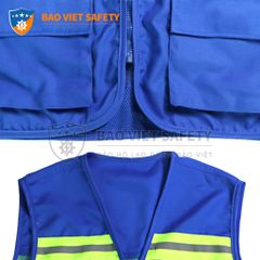 Áo ghile phản quang 6 túi