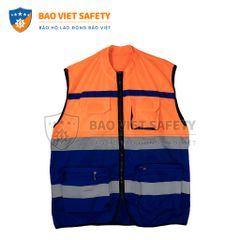 Áo ghile phản quang công trình 03