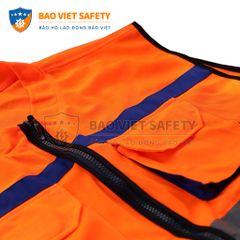 Áo ghile phản quang công trình 03
