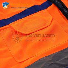 Áo ghile phản quang công trình 03