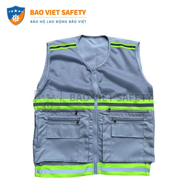 Áo ghile phản quang kỹ thuật 02