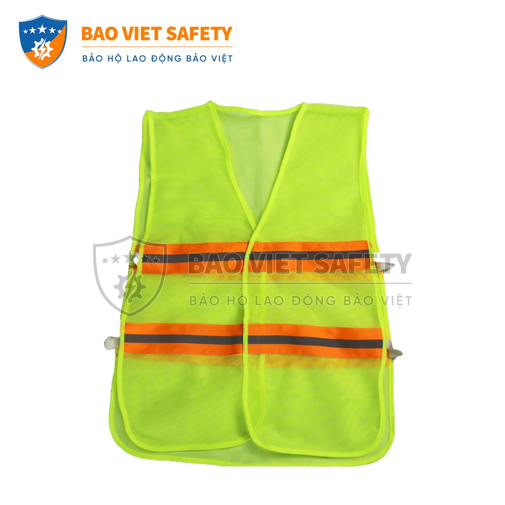 Áo ghile phản quang lưới