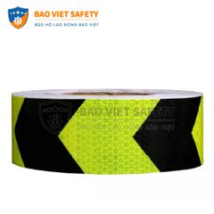 Decal phản quang mũi tên xanh đen