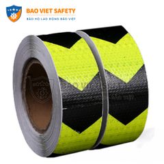 Decal phản quang mũi tên xanh đen