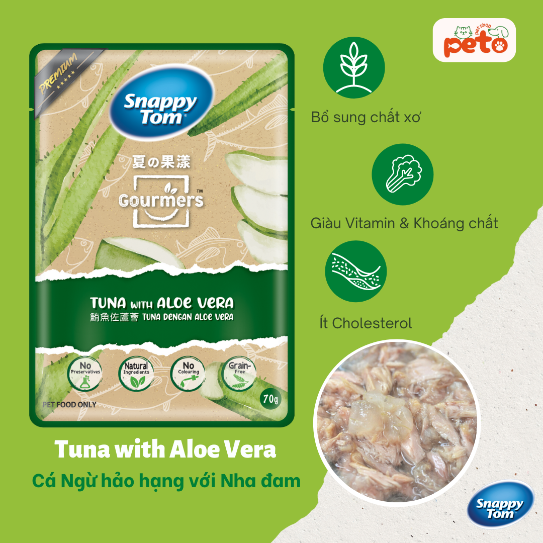  Pate Cho Mèo Snappy Tom Cá Ngừ Mix Trái Cây 70g 