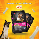  Thức ăn Hạt Khô Cho Chó Con và Chó Trưởng Thành Phát Triển Toàn Diện GANADOR túi 400gram, 3kg 