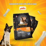  Thức ăn Hạt Khô Cho Chó Con và Chó Trưởng Thành Phát Triển Toàn Diện GANADOR túi 400gram, 3kg 