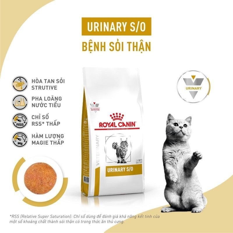  Thức ăn hạt Cho Mèo Hỗ Trợ Sỏi Thận Royal Canin Urinary S/O 
