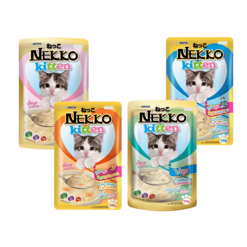  Pate Cho Mèo Con Nekko Kitten Mousse gói 70g 
