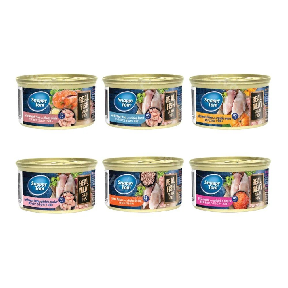  Pate Cho Mèo Snappy Tom Premium Lon 85g 