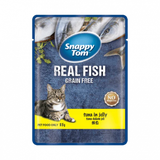  Combo 12 Gói Pate Cho Mèo Snappy Tom Real Fish & Real Meat 85g 