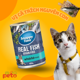  Pate Cho Mèo Snappy Tom Real Fish Lon 400g 