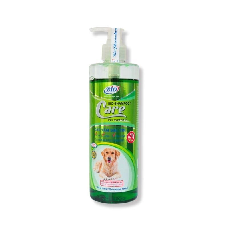  Sữa tắm Chó Mèo Bio Care đặc trị ve rận, bọ chét 450ml 