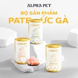  Pate cho Chó Mèo ALPHA PET 8 vị lon 400g 