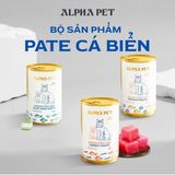  Pate cho Chó Mèo ALPHA PET 8 vị lon 400g 