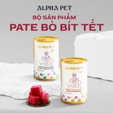  Pate cho Chó Mèo ALPHA PET 8 vị lon 400g 