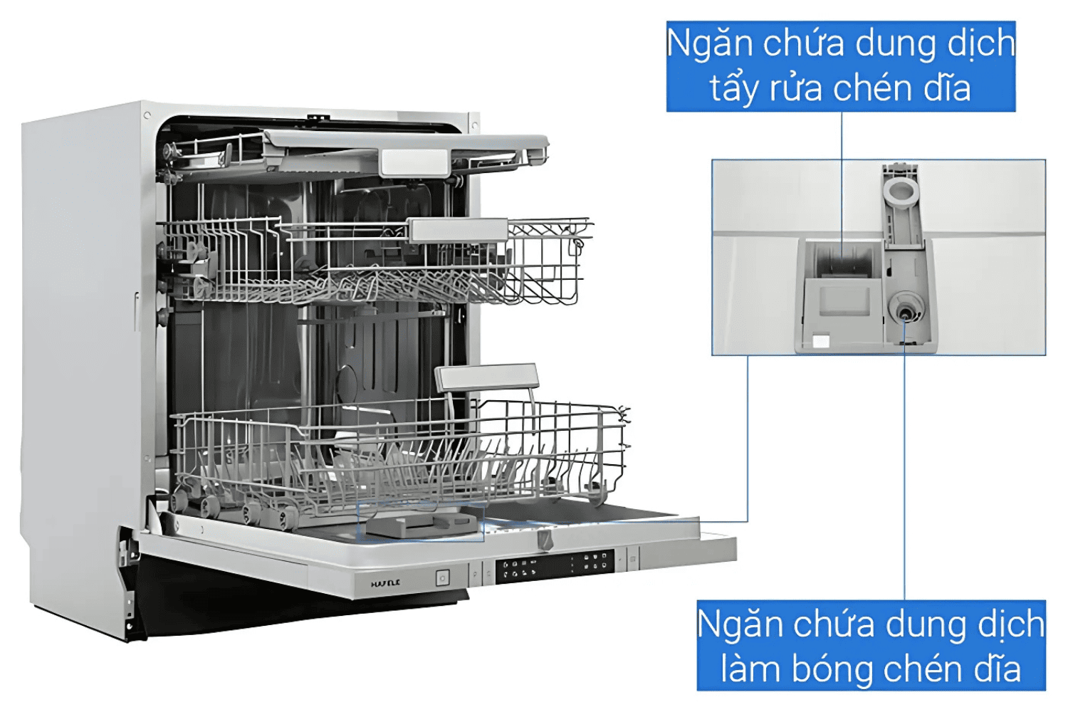 Máy Rửa Bát Âm Toàn Phần Hafele HDW-FI60AB 538.21.330