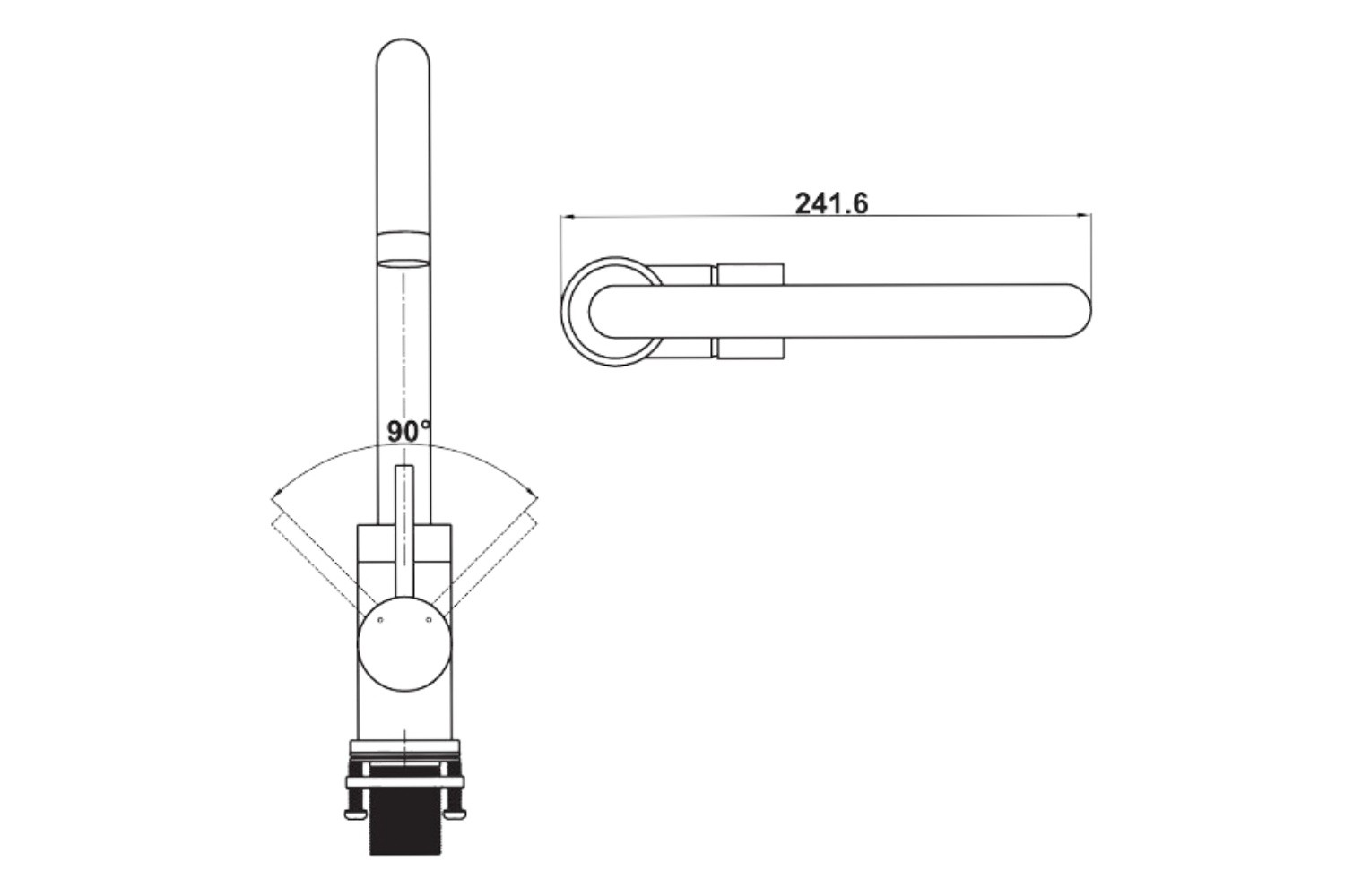 Vòi Rửa Bát Nóng Lạnh Hafele HT21-CH1F220C (577.55.240) | Đồng Thau Mạ Chrome