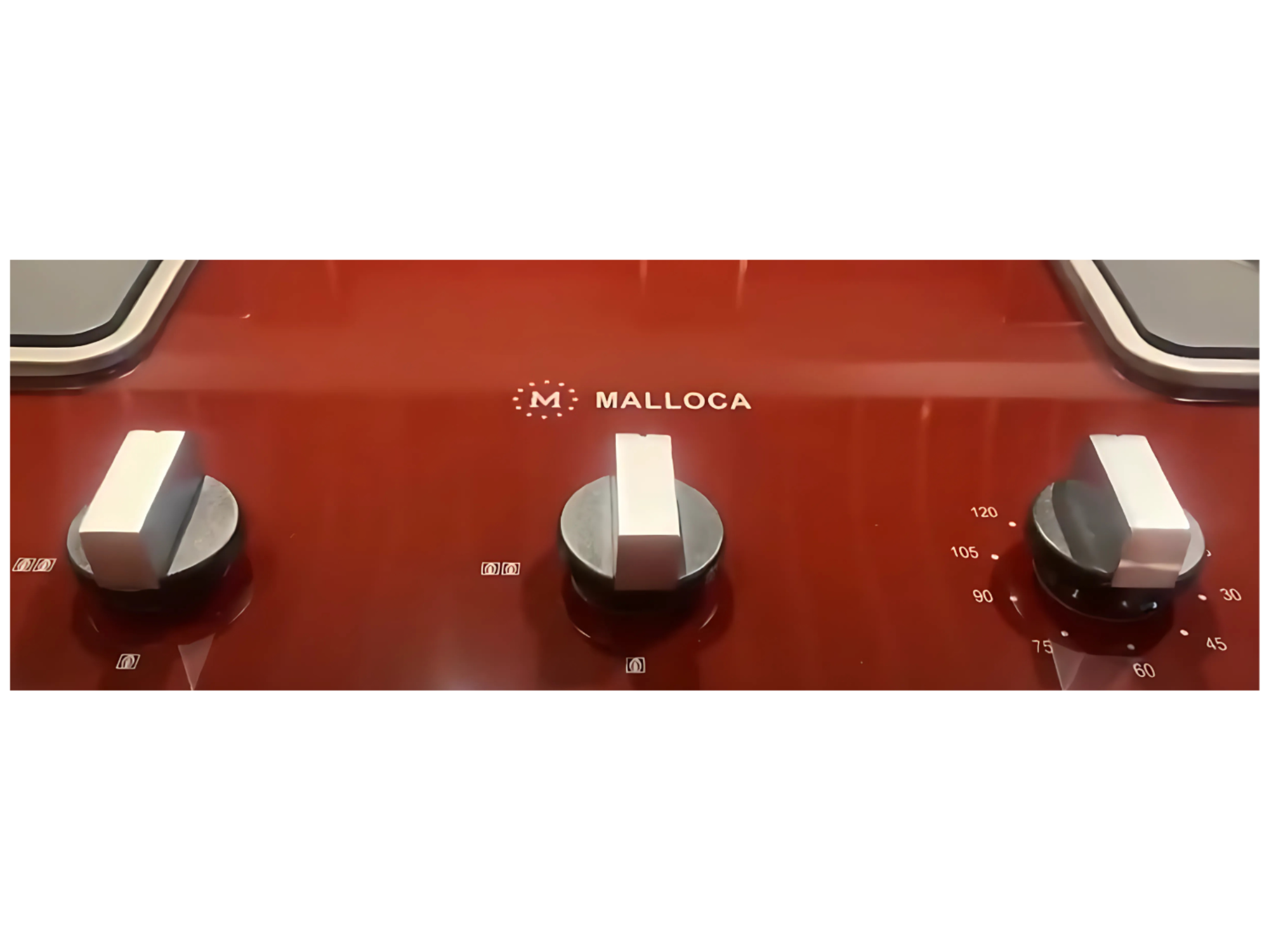 Bếp Gas Đôi Malloca AS 9402R (Màu Đỏ)  - Bếp Âm 02 Vùng Nấu