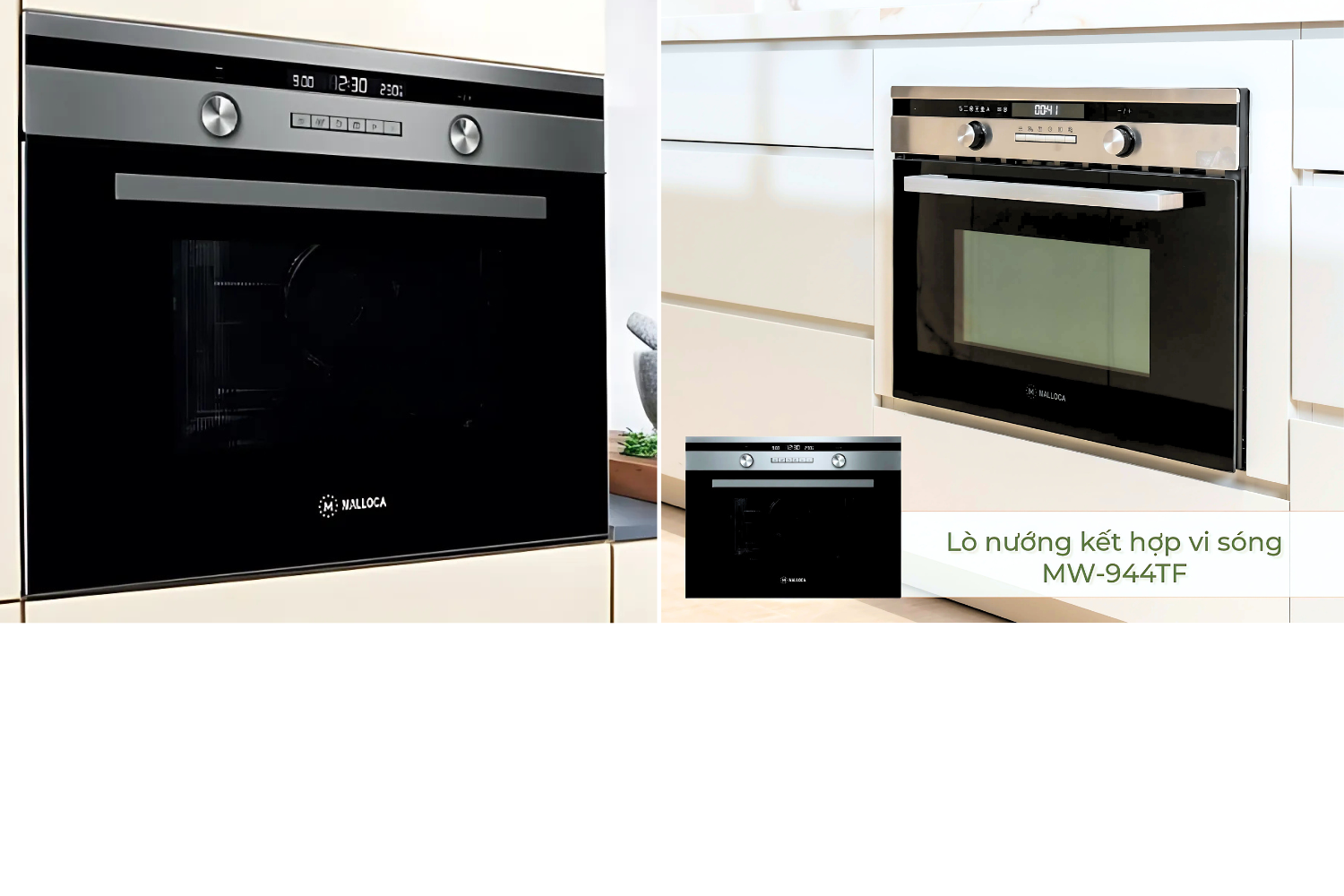 Lò Nướng Vi Sóng Malloca MW-944TF | Lắp Âm 44 Lít