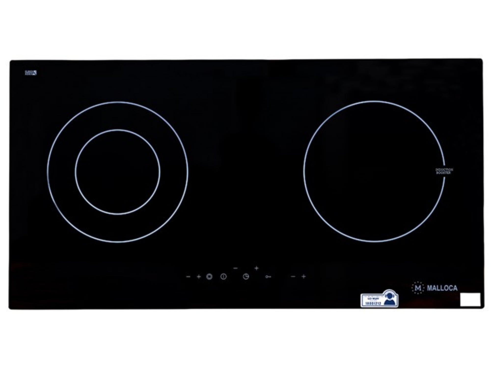 Bếp Điện Từ Đôi Malloca MH-02IR -  Bếp Âm  02 Vùng Nấu