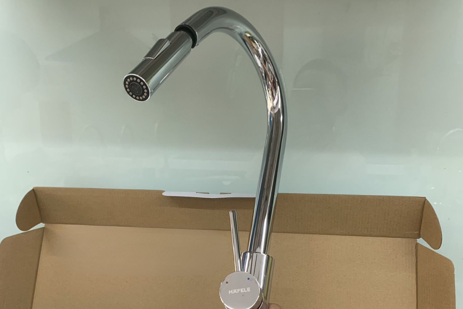 Vòi Rửa Bát Nóng Lạnh Dây Rút Hafele HT21-CH1P287 (577.55.230) | Đồng thau mạ Chrome