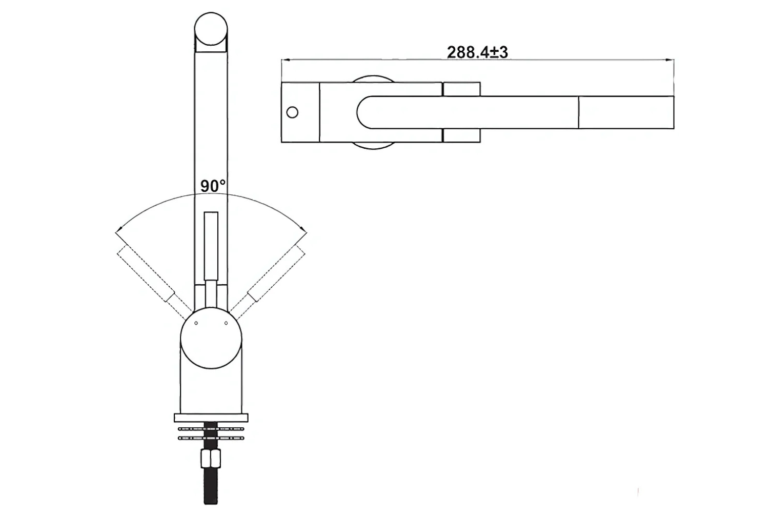 Vòi Rửa Bát 3 Đường Nước Hefele HT21-CH2F271 (577.55.210) | Đồng Thau Mạ Chrome